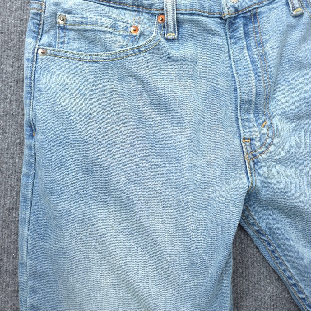 Levis 511 Jeans Mens 36x32 Blue Slim Tapered Medium Wash Stretch Comfort Faded - Picture 6 of 12
